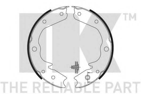 NK 2736712 Комплект тормозных колодок, стояночная тормозная система