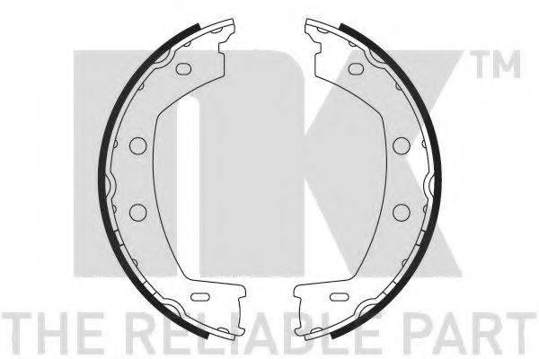 NK 2740768 Комплект тормозных колодок, стояночная тормозная система