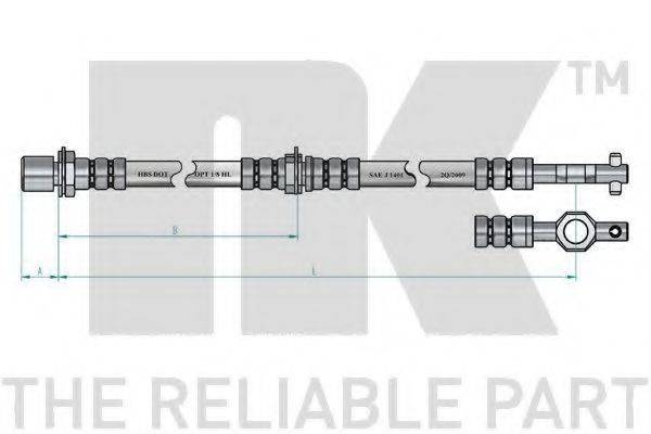 NK 854523 Тормозной шланг