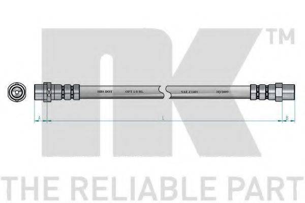 NK 851509 Тормозной шланг