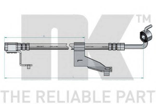 NK 852589 Тормозной шланг