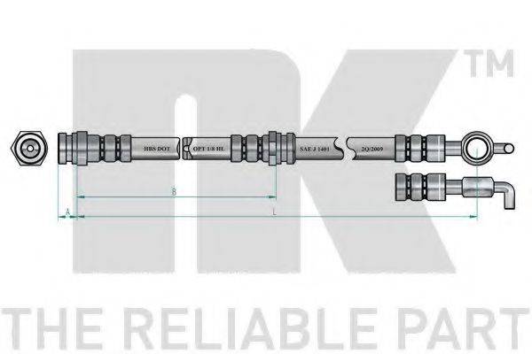 NK 853249 Тормозной шланг