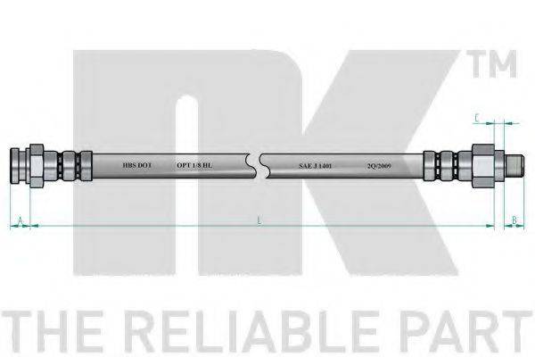 NK 853337 Тормозной шланг