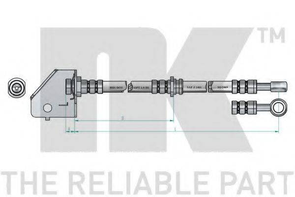 NK 853476 Тормозной шланг