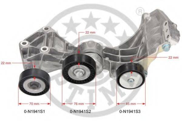 OPTIMAL 0N1941 Натяжитель ремня, клиновой зубча