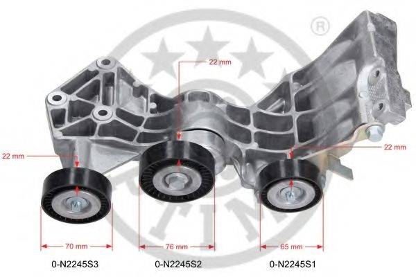 OPTIMAL 0N2245 Натяжитель ремня, клиновой зубча