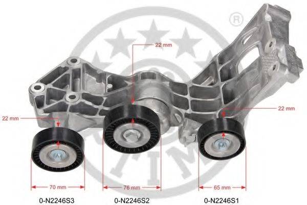 OPTIMAL 0N2246 Натяжитель ремня, клиновой зубча