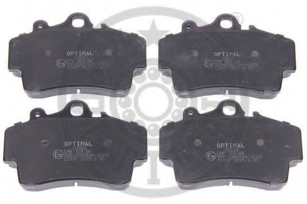OPTIMAL 10212 Комплект тормозных колодок, дисковый тормоз