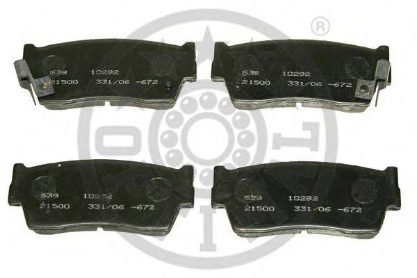 OPTIMAL 10292 Комплект тормозных колодок, дисковый тормоз