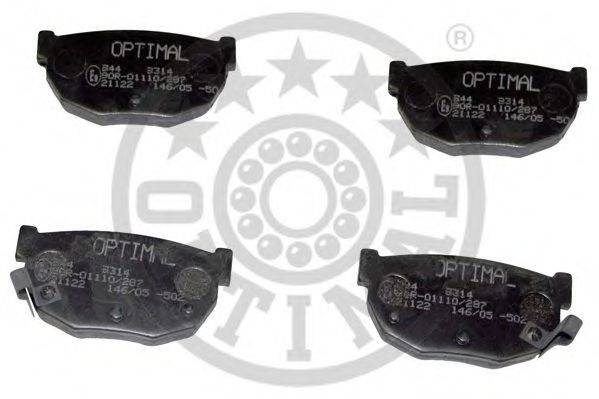OPTIMAL 9314 Комплект тормозных колодок, дисковый тормоз
