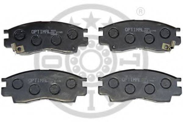 OPTIMAL 9593 Комплект тормозных колодок, дисковый тормоз