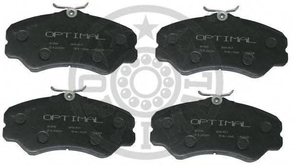 OPTIMAL 9640 Комплект тормозных колодок, дисковый тормоз