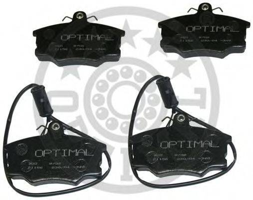 OPTIMAL 9702 Комплект тормозных колодок, дисковый тормоз