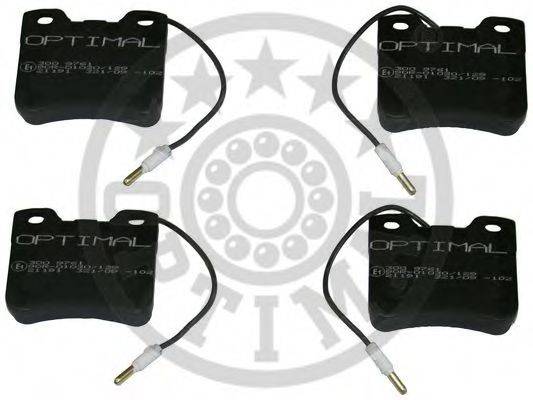 OPTIMAL 9761 Комплект тормозных колодок, дисковый тормоз
