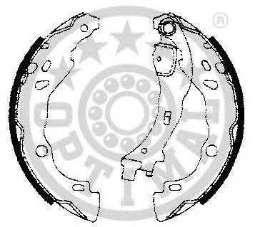 OPTIMAL BB7238 Комплект тормозных колодок