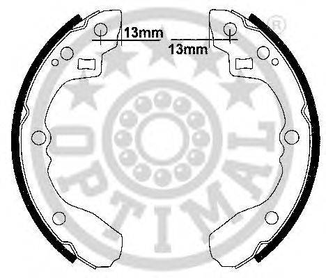 OPTIMAL BB7274 Комплект тормозных колодок