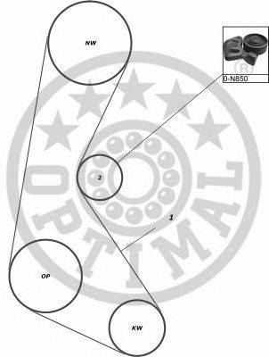 OPTIMAL SK1419 Комплект ремня ГРМ