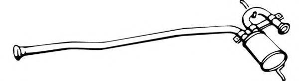 WALKER 13661 Средний глушитель выхлопных газов