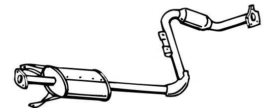 WALKER 15686 Средний глушитель выхлопных газов