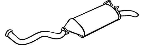 WALKER 18069 Глушитель выхлопных газов конечный