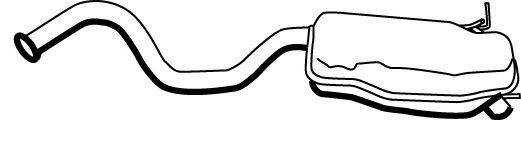 WALKER 19588 Глушитель выхлопных газов конечный