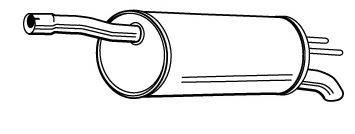 WALKER 22512 Глушитель выхлопных газов конечный