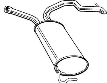 WALKER 22897 Глушитель выхлопных газов конечный