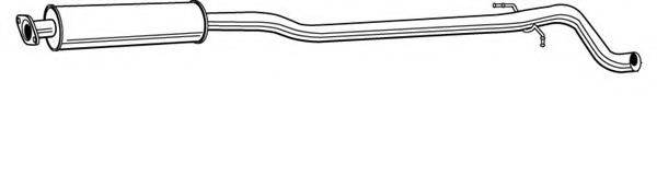 WALKER 22971 Средний глушитель выхлопных газов