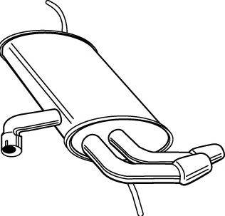 WALKER 23278 Глушитель выхлопных газов конечный