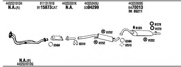 WALKER AD62148 Система выпуска ОГ