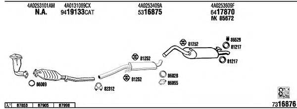 WALKER AD62191 Система выпуска ОГ