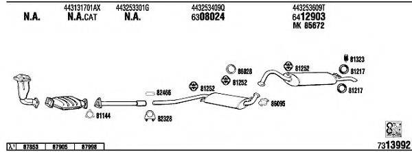 WALKER AD62811 Система выпуска ОГ