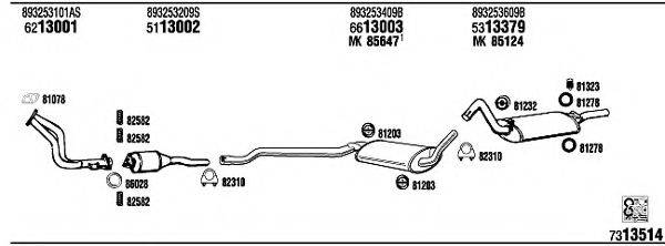 WALKER AD80011A Система выпуска ОГ