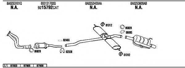 WALKER AD80225 Система выпуска ОГ