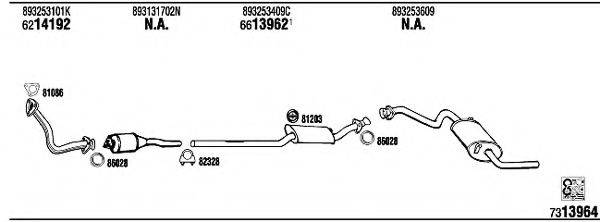 WALKER AD80306 Система выпуска ОГ