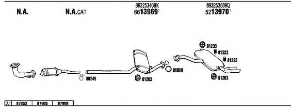 WALKER AD90013 Система выпуска ОГ