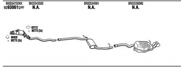 WALKER ADH31956BA Система выпуска ОГ