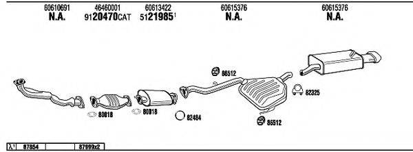 WALKER AR14511 Система выпуска ОГ