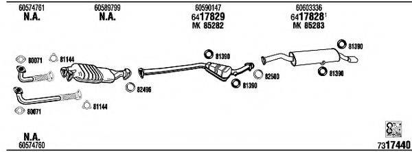 WALKER AR16430 Система выпуска ОГ