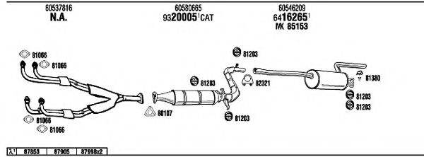 WALKER AR30001 Система выпуска ОГ