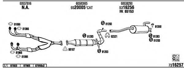 WALKER AR30003A Система выпуска ОГ