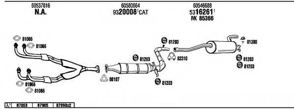 WALKER AR30004 Система выпуска ОГ