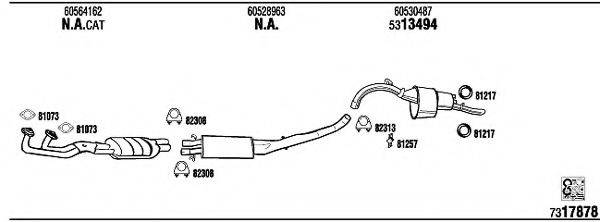 WALKER AR75019 Система выпуска ОГ
