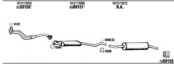 WALKER BW31601 Система выпуска ОГ