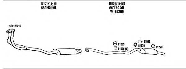 WALKER BW31612 Система выпуска ОГ