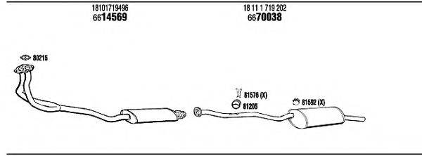 WALKER BW31803 Система выпуска ОГ