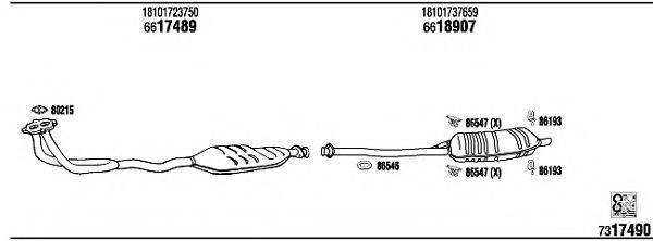 WALKER BW31813 Система выпуска ОГ