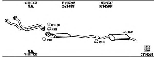 WALKER BW32402 Система выпуска ОГ