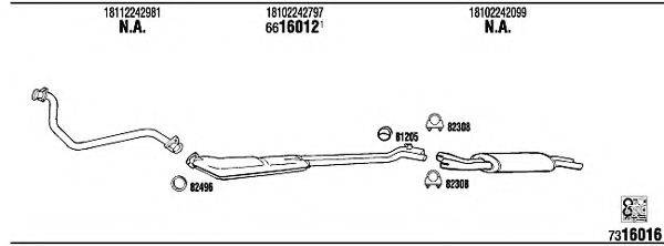 WALKER BW32404 Система выпуска ОГ
