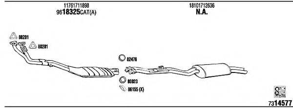 WALKER BW32516B Система выпуска ОГ